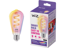 WIZ Ampoule LED intelligente Wi-Fi Filament Edison E27 40W Lumière blanche et colorée (929003267301)