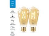 WIZ Ampoule Smart Whites Blanc chaud E27 6.7 W - 2 pièces (55107700)