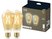 Charger l&#39;image dans la galerie, WIZ Ampoule Smart Whites Blanc chaud E27 6.7 W - 2 pièces (55107700)
