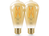 WIZ Ampoule Smart Whites Blanc chaud E27 6.7 W - 2 pièces (55107700)