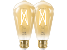 Charger l&#39;image dans la galerie, WIZ Ampoule Smart Whites Blanc chaud E27 6.7 W - 2 pièces (55107700)
