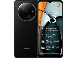 XIAOMI Redmi A3 64 GB Midnight Noir (XIREDA3-64-BLK) - 64 GB Noir