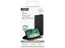 Charger l&#39;image dans la galerie, XQISIT Cover Galaxy S21 FE Anti Bacteriel Slim Wallet Noir (50613)
