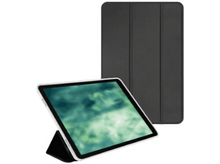 Charger l&#39;image dans la galerie, Tablette avec une housse, ouverte sur un support, affichant une image verte floue.
