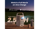 YABER T2 PLUS SMART PORTABLE BEAMER 2X5W JBL AUDIO NFC 450ANSI 8000MAH