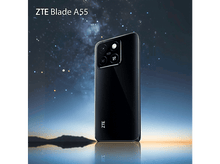 Charger l&#39;image dans la galerie, Téléphone noir ZTE Blade A55, vue arrière, avec ciel étoilé en fond.
