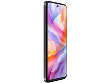 Charger l&#39;image dans la galerie, Smartphone noir sur fond blanc. L&#39;écran affiche de l&#39;art abstrait coloré.
