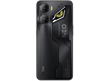 Charger l&#39;image dans la galerie, L&#39;arrière d&#39;un téléphone nubia noir avec une caméra, des lignes blanches et le mot &#39;NEO&#39;.

