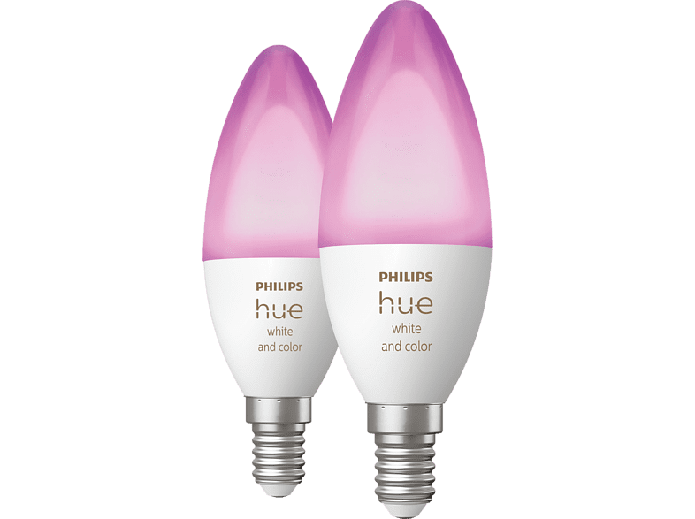 PHILIPS HUE Ampoule Smart White and Color E14 4 W - 2 pièces (35671900)