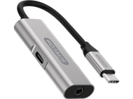 SITECOM Adaptateur audio 2 x USB-C - 3.5 mm Gris (CN-396)