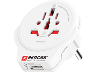 SKROSS Adaptateur de voyage USB Europe vers monde (7640166323204)