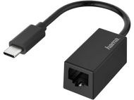 HAMA Adaptateur réseau USB-C - Ethernet Gigabit Noir (200322)