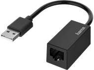 HAMA Adaptateur réseau USB - Ethernet Noir (200324)