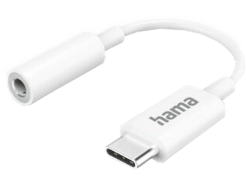 HAMA Adaptateur USB-C / 3.5 mm jack Blanc (00201524)
