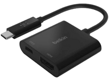 Charger l&#39;image dans la galerie, BELKIN Adaptateur USB-C vers HDMI 4K + Power (USB-C) 60W Noir (AVC002BTBK)
