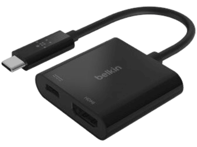 BELKIN Adaptateur USB-C vers HDMI 4K + Power (USB-C) 60W Noir (AVC002BTBK)