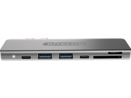 SITECOM Adaptateur USB + USB-C + HDMI + SD/MicroSD (CN-391)