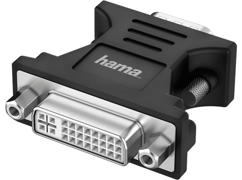 HAMA Adaptateur VGA - DVI Full HD Noir (200341)