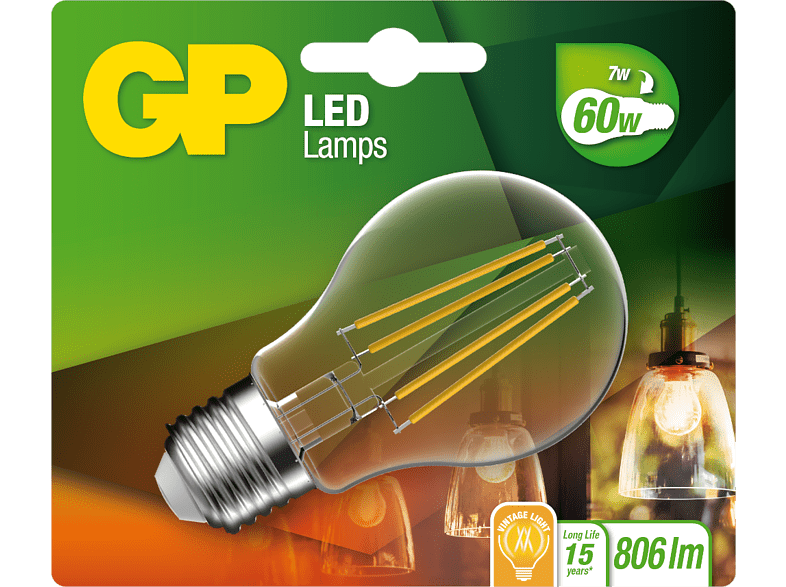 GP LIGHTING Ampoule Blanc chaud E27 7 W (078227-LDCE1)