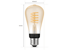 Charger l&#39;image dans la galerie, PHILIPS HUE Ampoule Smart White Ambiance Filament Edison E27 7 W (30146700)
