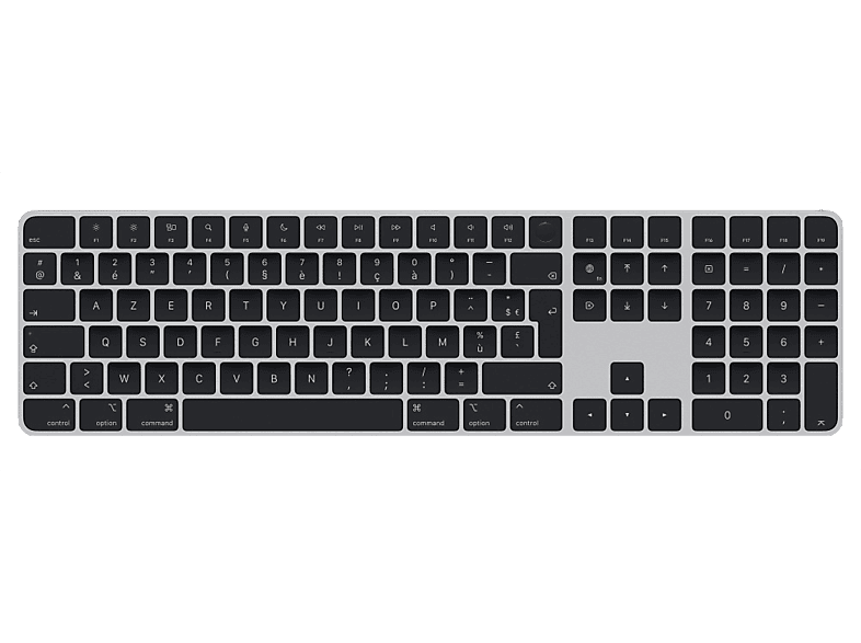 APPLE Magic Keyboard avec Touch ID et pavé numérique - AZERTY FR Noir (MMMR3F/A)