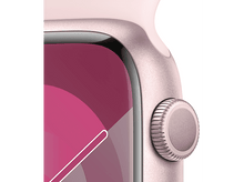 Charger l&#39;image dans la galerie, APPLE Watch Series 9 GPS 45mm Boîtier aluminium Light Pink, Bracelet Sport Light Pink - S/M (MR9G3QF/A)
