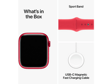 Charger l&#39;image dans la galerie, APPLE Watch Series 9 GPS 45mm Boîtier aluminium (PRODUCT)RED, Bracelet Sport (PRODUCT)RED - M/L (MRXK3QF/A)
