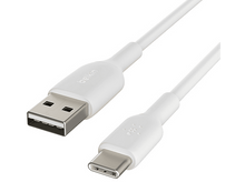 Charger l&#39;image dans la galerie, BELKIN Câble USB-A vers USB-C 1 m Blanc - 2 pièces (CAB001BT1MWH2PK)
