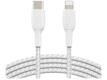 Charger l&#39;image dans la galerie, BELKIN Câble USB - Lightning 2 m torsadé Blanc (CAA004bt2MWH)

