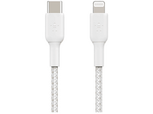 Charger l&#39;image dans la galerie, BELKIN Câble USB - Lightning 2 m torsadé Blanc (CAA004bt2MWH)
