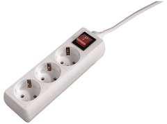 Bloc multiprise + Interrupteur Blanc (30382)