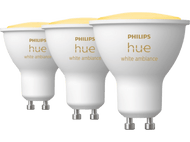 PHILIPS HUE Ampoule Smart White Ambiance GU10 4.3 W - 3 pièces (34280400)