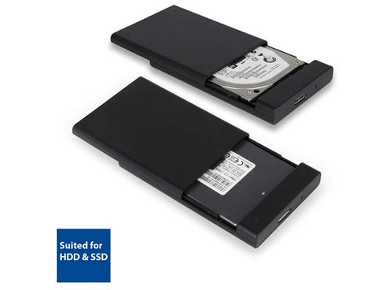 Boîtier de disque dur transparent, boîtier de coque SSD HDD, SATA vers USB  2.5, boîtier de