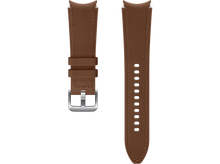 Charger l&#39;image dans la galerie, SAMSUNG Bracelet Galaxy Watch 4 / 5 (20 mm) Hybrid Leather Band Brun M/L (ET-SHR89LAEGEU)
