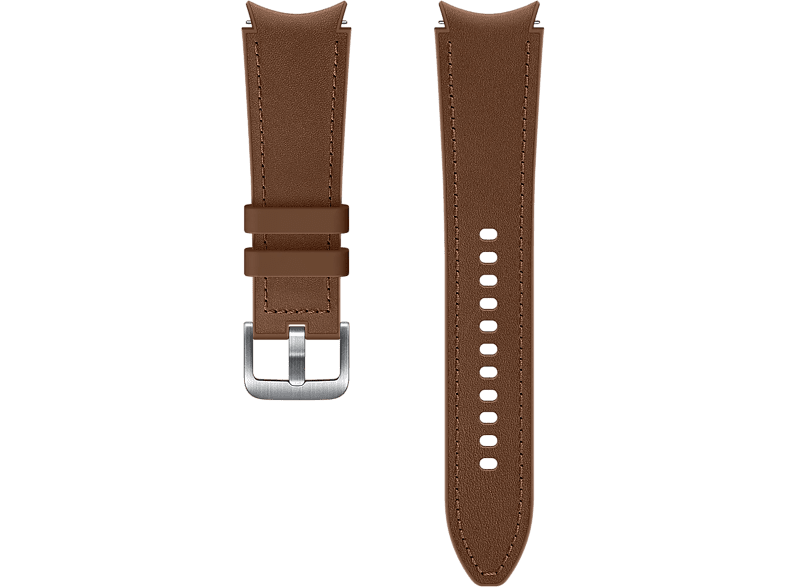 SAMSUNG Bracelet Galaxy Watch 4 / 5 (20 mm) Hybrid Leather Band Brun M/L (ET-SHR89LAEGEU)