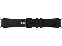 Charger l&#39;image dans la galerie, SAMSUNG Bracelet Galaxy Watch 4 / 5 (20 mm) Hybrid Leather Band Noir S/M (ET-SHR88SBEGEU)
