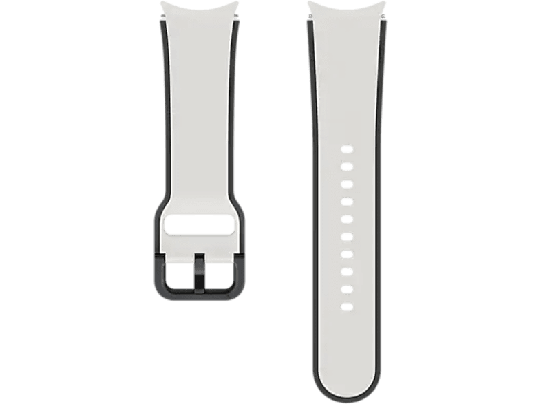 SAMSUNG Bracelet Two-Tone Sport Band pour Galaxy Watch 4 / 5 / 5 Pro Blanc (ET-STR90SJEGEU)