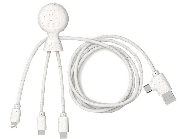 XOOPAR Câble adaptateur USB-C / microUSB / Lightning Blanc (XP7102438LR)