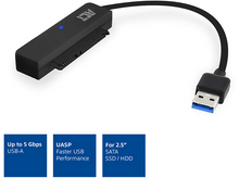 Charger l&#39;image dans la galerie, ACT Câble adaptateur USB vers SATA HDD/SSD 2.5&quot; (AC1510)
