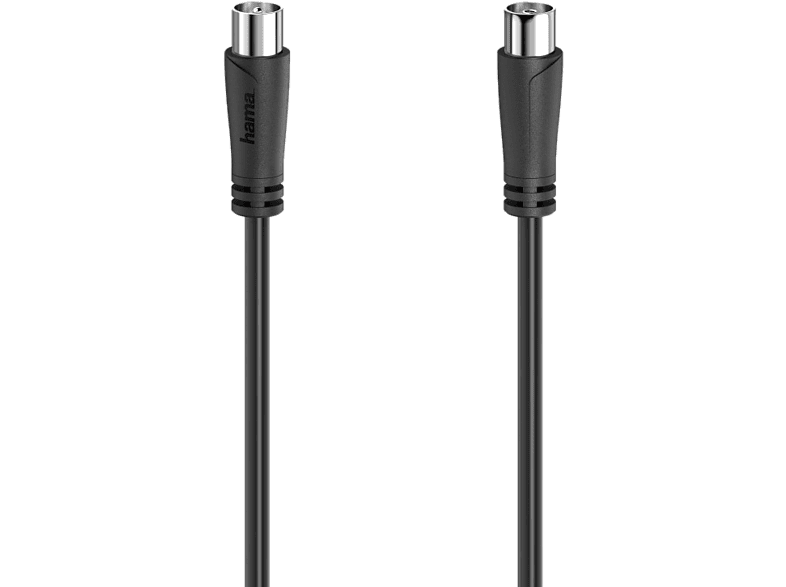 HAMA Câble antenne coaxiale 90 dB 1.5 Noir (205052)
