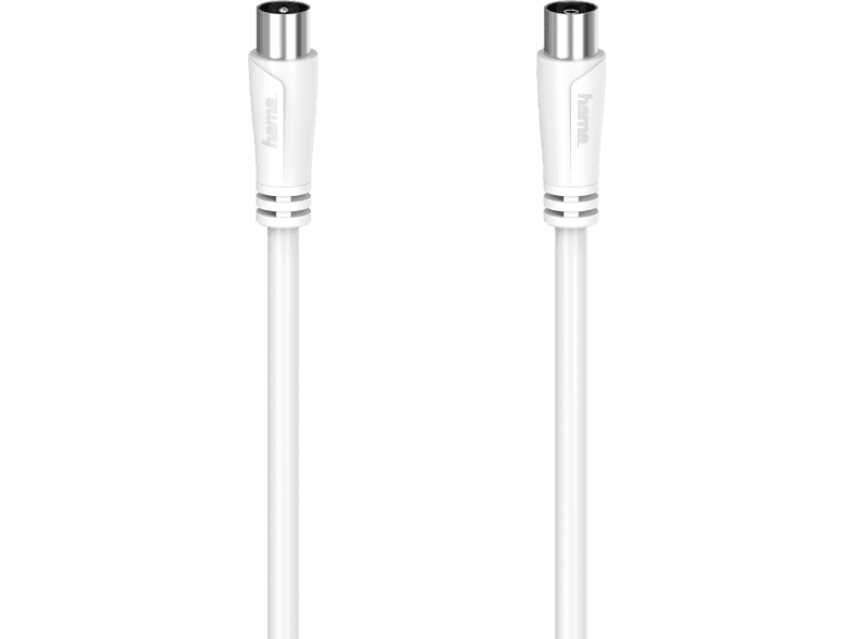 HAMA Câble antenne coaxiale 90 dB 1.5m Blanc (205045)
