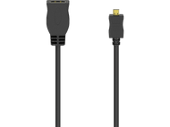 HAMA Câble HDMI in - microHDMI 10 cm Noir (205168)