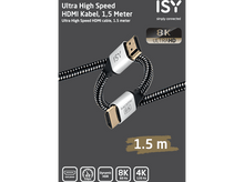 Charger l&#39;image dans la galerie, ISY Câble HDMI Ultra High Speed 1.5 m (IHD-5015)
