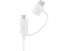 Charger l&#39;image dans la galerie, SAMSUNG Câble USB-A - microUSB - USB-C 1.5 m Blanc (EP-DG930DWEGWW)
