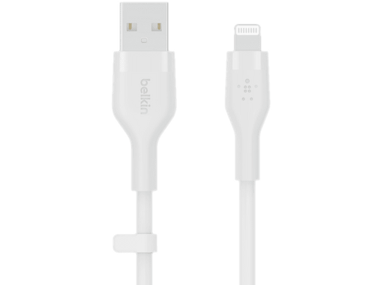 BELKIN Câble USB-A / Lightning Boost Charge Flex 3 m Blanc (CAA008BT3MWH)