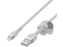 Charger l&#39;image dans la galerie, BELKIN Câble USB-A/Lightning Boost Charge Pro Flex 1 m Blanc (CAA010BT1MWH)
