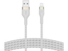 Charger l&#39;image dans la galerie, BELKIN Câble USB-A/Lightning Boost Charge Pro Flex 1 m Blanc (CAA010BT1MWH)
