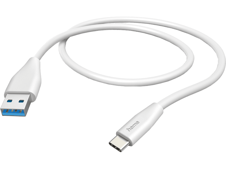 HAMA Câble USB-A - USB-C 1.5 m Blanc (201596)