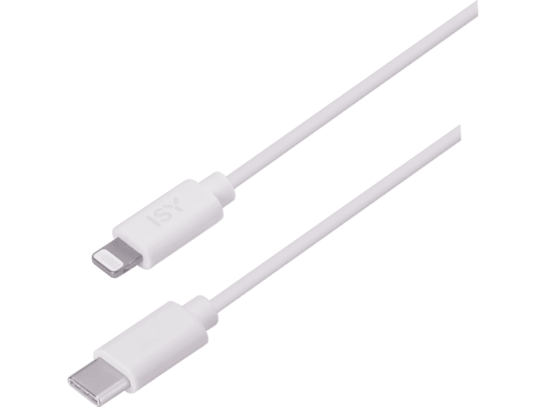 ISY Câble USB-C - Lightning 1 m Blanc (IUC-2500)