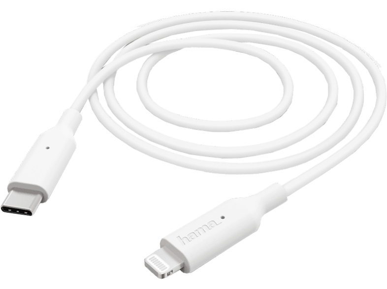HAMA Câble USB - Lightning 1 m Blanc (183295)